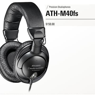 Audio-Technica ATH-M40fs - Black  			