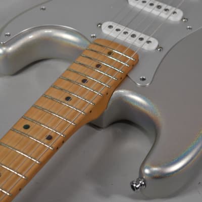 2022 Fender H.E.R. Stratocaster Chrome Glow Finish Electric Guitar w/Bag image 4