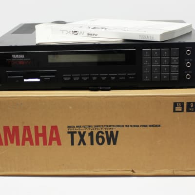 Vintage Yamaha TX16W TX 16W Digital Wave Filtering Rack Sampler Complete In Box