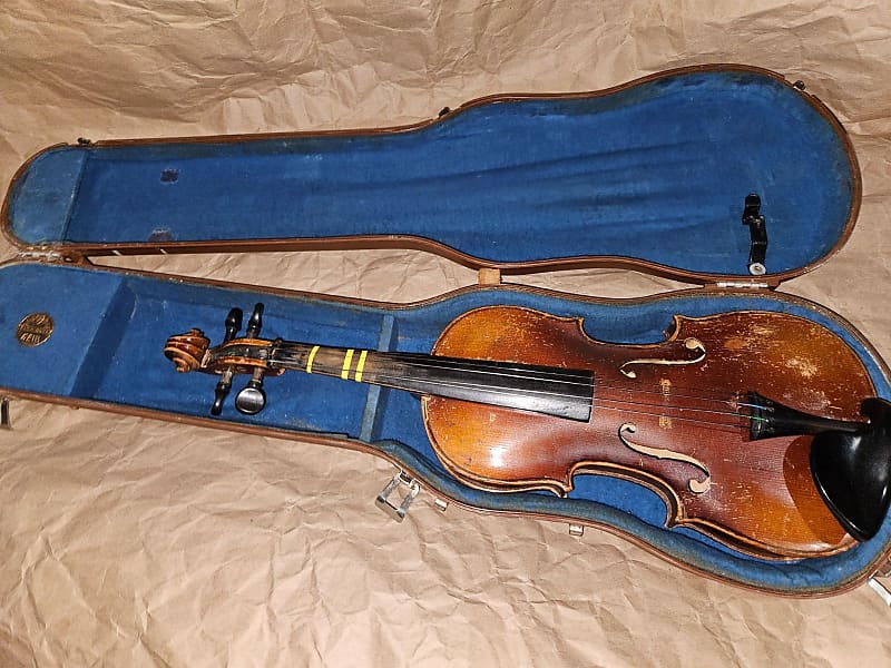Vintage Jacobus Stainer / Konrad sized 3/4 violin, Repairs Needed image 1