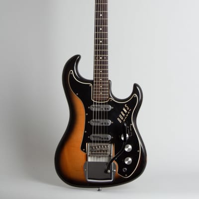 Burns  Jazz Split Sound Solid Body Electric Guitar (1965), ser. #9714, original black hard shell case. image 1