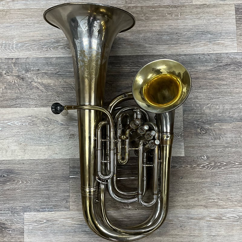 CG Conn Double Bell Euphonium 100+ years old! Reverb
