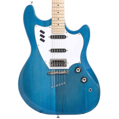 Guild Surfliner Catalina Blue 6-String Solid Body Electric Guitar with Maple Fingerboard, Mint image 6