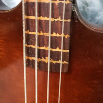 Video Demo 1964 Kay Model K5930 Bass Guitar Fretless Pancake Case Pickup Pro SEtup Hard Case image 7