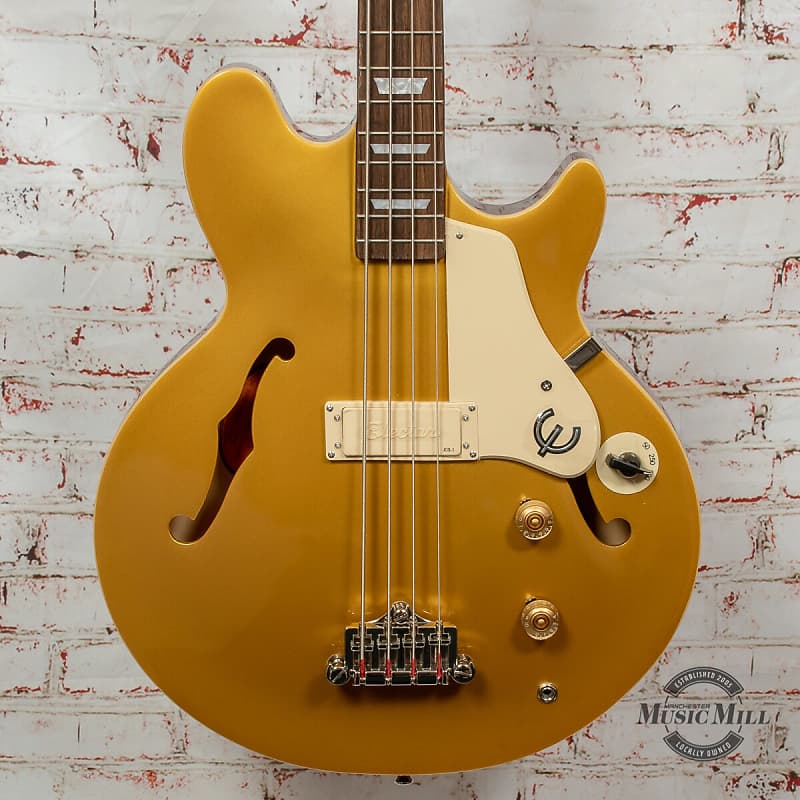 USED Epiphone Jack Casady Bass Metallic Gold