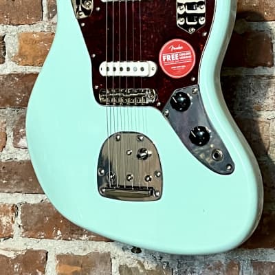 Fender Squier Jaguar - Lake Placid Blue/Sherwood Green John Frusciante  RELIC by Copacetic Customs | Reverb