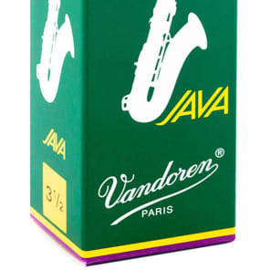 Vandoren SR2735 Java Green Tenor Saxophone Reeds - Strength 3.5 (Box of 5)