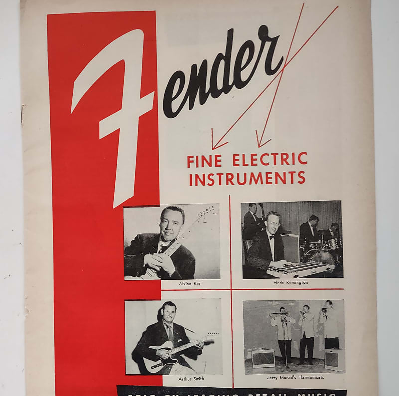 FENDER CATALOG BROCHURE 1955 STRATOCASTER TELECASTER Reverb Canada
