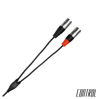 Hosa Pro Stereo Breakout REAN 3.5 mm TRS to Dual XLR3M - 6ft image 3