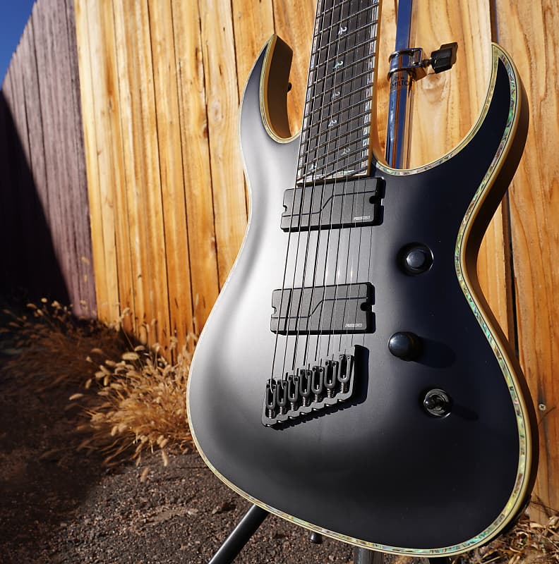 B.C. Rich Shredzilla Prophecy Archtop Fanned Fret Satin Black 7 String Electric Guitar 2022 Reverb