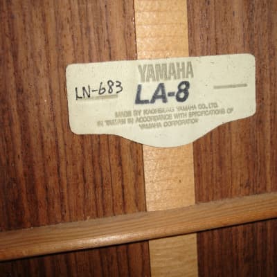 Vintage Yamaha LA-8 Acoustic Guitar - Antique Natural image 4
