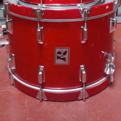Rogers Early 1980s California Wine Lacquer Finish XP-8 High Quality 4 Piece Drum Set - Sounds Great! image 3