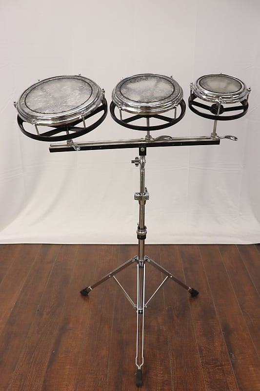 CB Percussion 6/8/10" Roto Tom Drums With Stand image 1