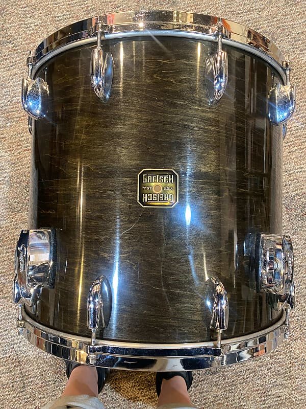 Gretsch Floor Tom 1980's Black Dark Walnut Reverb