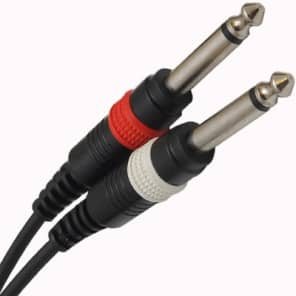 Seismic Audio - (2 Pack) 1/8" Stereo 3.5 mm to Dual 1/4" TS Splitter Patch Cable image 4