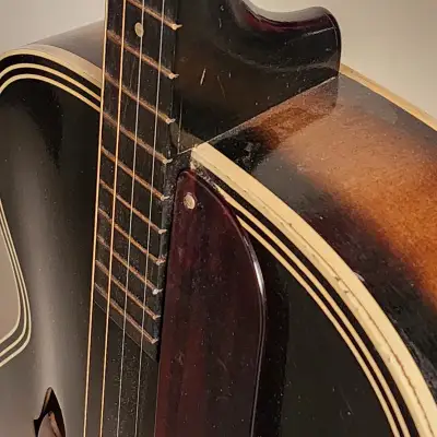 Harmony Tenor Guitar 1950s Vintage Sunburst image 7