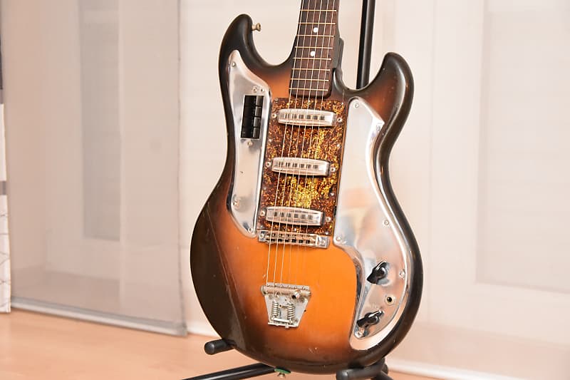 Kawai S-170 Hound Dog Taylor – 1960s Vintage Japan Teisco Hertiecaster Solidbody Guitar / Gitarre image 1