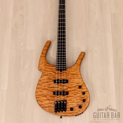 2003 Parker Fly Bass FB4 Quilted Maple w/ Dimarzio Ultra Jazz & Piezo Pickups, Active Fishman EQ image 2