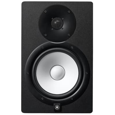 Yamaha HS8 8" Powered Studio Monitors in Black (Pair) with Pig Hog Instrument Cables image 2