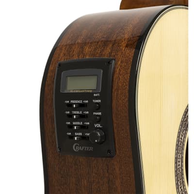 Crafter HC250-CE-N Silver Serie 250 Klassische Gitarre mit Tonabnehmersystem Natur imagen 3