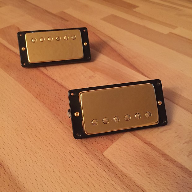 Bare Knuckle Stormy Monday Pickups (Gold finish) + Pickup Rings