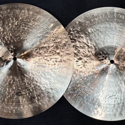 Cymbal Craftsman by Paul Francis VIDEO 15" HiHat "Scratch Pass" Cymbal Pair - 1228/1533g