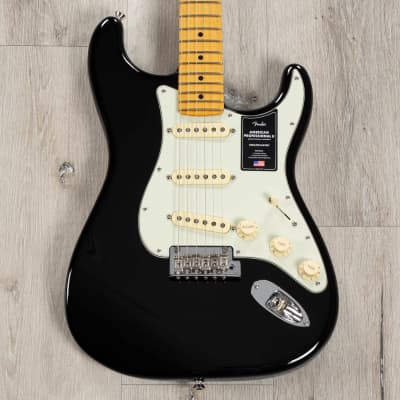 Fender American Professional II Stratocaster Guitar, Maple Fingerboard, Black image 1