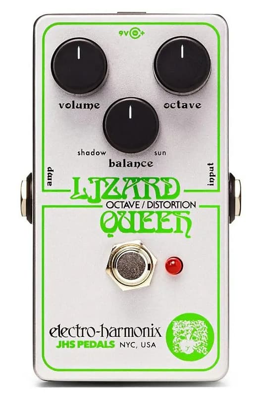 ElectroHarmonix / JHS Nano Lizard Queen Octave Fuzz Silver Reverb