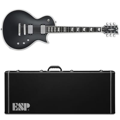 ESP E-II ECLIPSE BB Black Satin BLKS Electric Guitar NEW + Hardshell Case! + FREE STRAP - EII E II E2 E-2 E 2 image 1