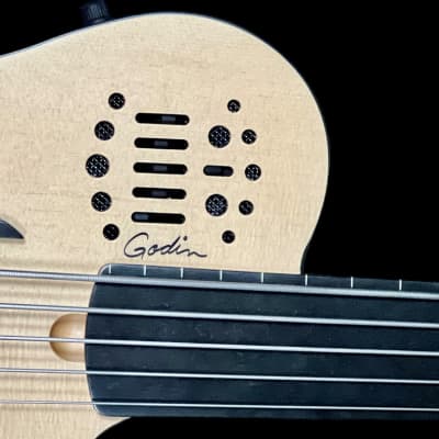 Godin Acoustic/Electric A5 Ultra FRETLESS, Natural *IN STOCK* image 6