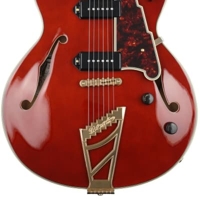 D'Angelico Excel 59 Hollowbody Guitar, Ebony Fretboard, Single Cutaway, Viola, DAE59VIOGT, New, Free Shipping image 19