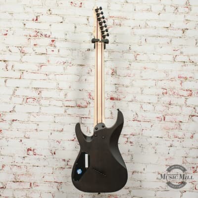 LTD by ESP M-1007 Multi-Scale - See Thru Black Satin Electric Guitar x0965 image 9