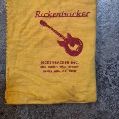 Rickenbacker Polishing Cloth 1970s used but good image 2