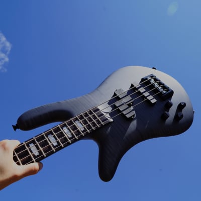 Spector Euro-4LX  Black Stain Matte Left Handed 4-String Electric Bass Guitar w/ Gig Bag (2022) image 1
