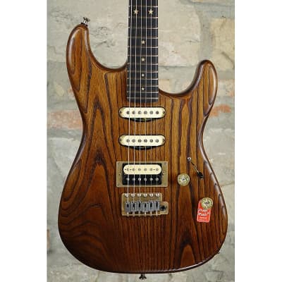 PAOLETTI Stratospheric Wine Series HSS - Ebony FB w/Olive Star - Natural Wine Wood for sale