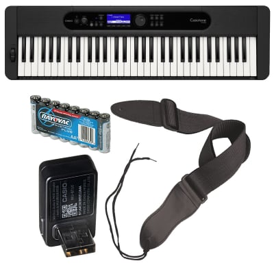 Casio Casiotone CT-S400 Portable Keyboard - Black WIRELESS PAK