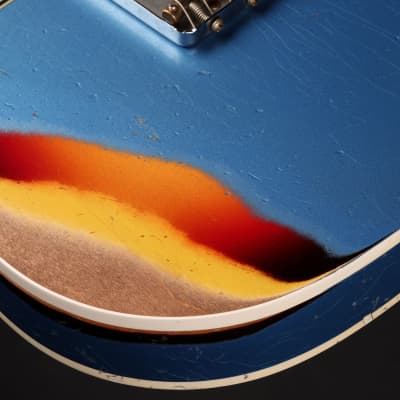 Fender Custom Shop LTD 60 Telecaster Custom Heavy Relic - Aged Lake Placid Blue over Chocolate 3-Color Sunburst image 23
