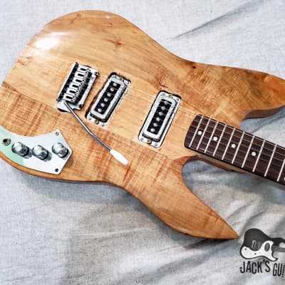 Home Brewed "Strat-o-Beast" Electric Guitar w/ Ric Pups (Natural Gloss Exotic Wood) image 20