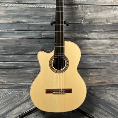 Kremona Left Handed F65CW-SB All Solid Fiesta Cutaway Classical Acoustic Electric Guitar image 2