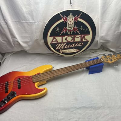 Fender Player Plus Jazz Bass V 5-string J-Bass with Case 2021 - Tequila Sunrise / Pau Ferro fingerboard for sale