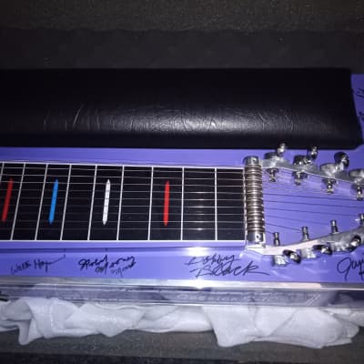 Sierra Session S-10 Pedal Steel Guitar  Signed By EVERYONE  1990s Blue/Purple image 5