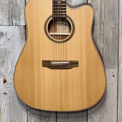 Teton STS105CENT Acoustic Electric Dreadnought Guitar, Solid Cedar Top, Buy it Here  we Ship so FAST image 2