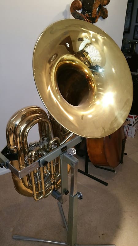 1933 Conn 34J Tuba Orchestra Model w/ Recording Bell w/ Stand image 1