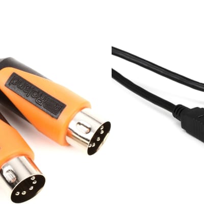 LEKATO MIDI Cable MIDI to USB Interface Midi Cable Input & Output
