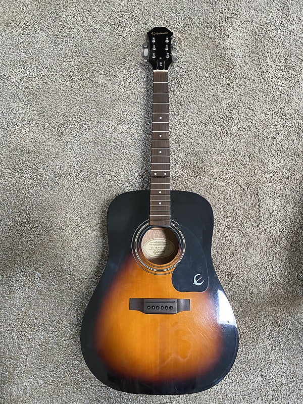 Epiphone DR-100 Acoustic Guitar Vintage Sunburst image 1