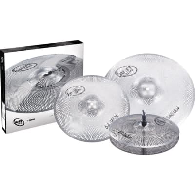 Sabian Quiet Tone Practice Cymbals Set QTPC502 image 1