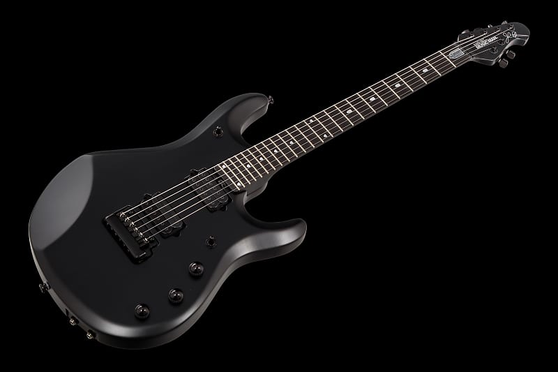 Music Man USA John Petrucci JP6 Piezo SBK - Stealth Black - JP Inlays