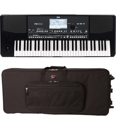 Korg PA600 Portable 61-Key Arranger Keyboard Built-In Speakers w/ Soft Case
