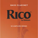 Rico BASS Clarinet Reeds 10-Pack - 3.0