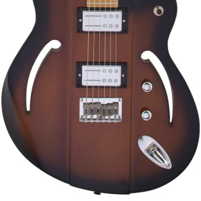 Reverend Airsonic RA Roasted Maple Neck Electric Guitar Coffee Burst image 1